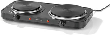 GOURMETmaxx Kochplatte Doppel Kochfeld 2500W Elektro Herdplatte Camping Kocher