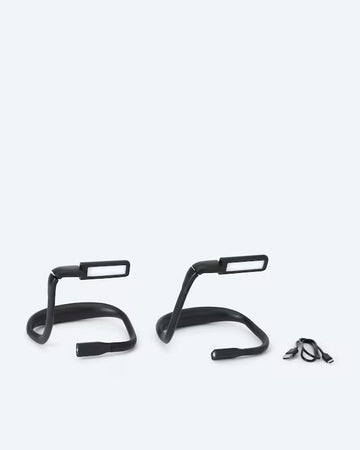 2x Nackenleuchte LED flexibel Leselampe freihändig Halslampe USB hell Set