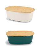 Brot Aufbewahrungsbox mit edlem Bambus-Deckel 5,4 L Küche Modern-1
