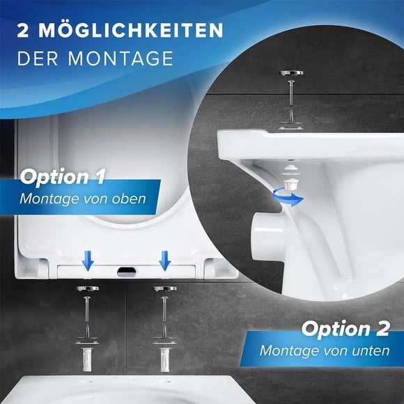 Benkstein Toilettensitz WC Sitz Deckel D-Form