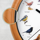 EASYmaxx Wanduhr mit Vogelstimmen Küchenuhr Quarz 250 mm Quartz Uhr 25cm rund-6