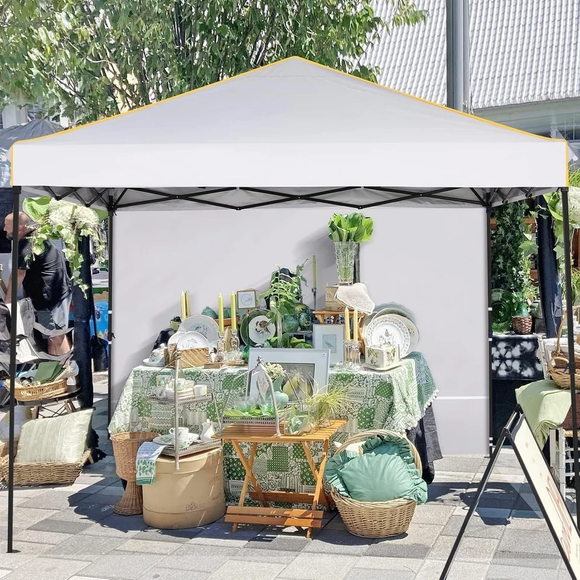 Faltpavillon 3x3m Wasserdicht Stabil UV-Schutz Outdoor Gartenzelt Weiß