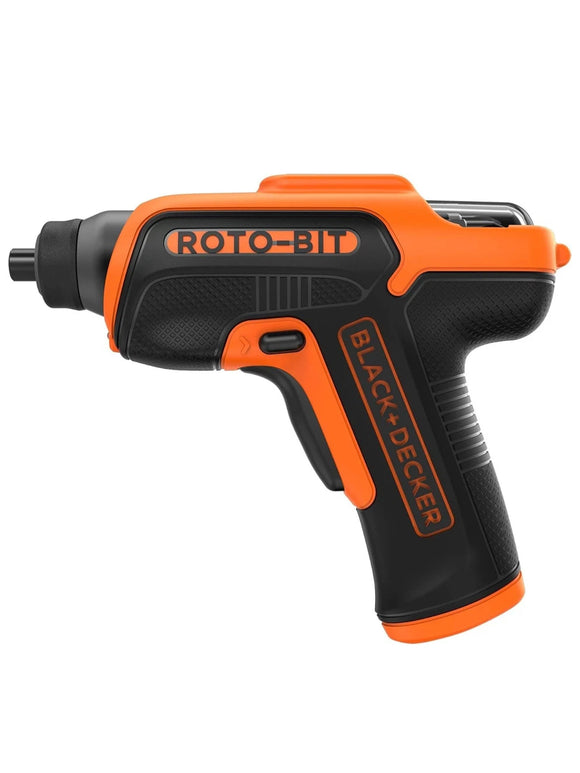 Black + Decker CS36BS Akkuschrauber 3,6V Schraubendreher mit 8 Roto Bit LED 5Nm