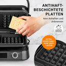 N8WERK Waffeleisen für Belgische Waffeln-8
