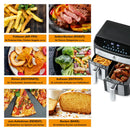 Kochwerk Heißluftfritteuse Doppelkammer Airfryer 7L-6