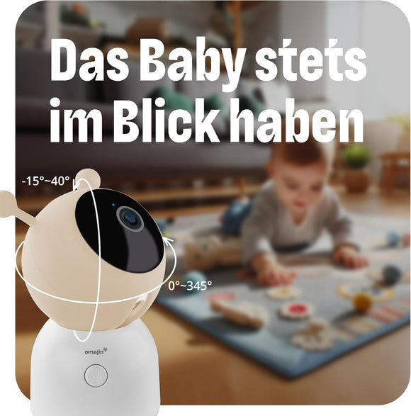 Omajin OBC-01-EC Baby-Kamera mit 64GB-SD-Karte ‎Wi-Fi