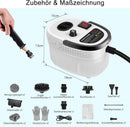 Dampfreiniger Hochdruck Tragbar 1,2 L Tank 6 Stufen 2500W für alle Flächen-3