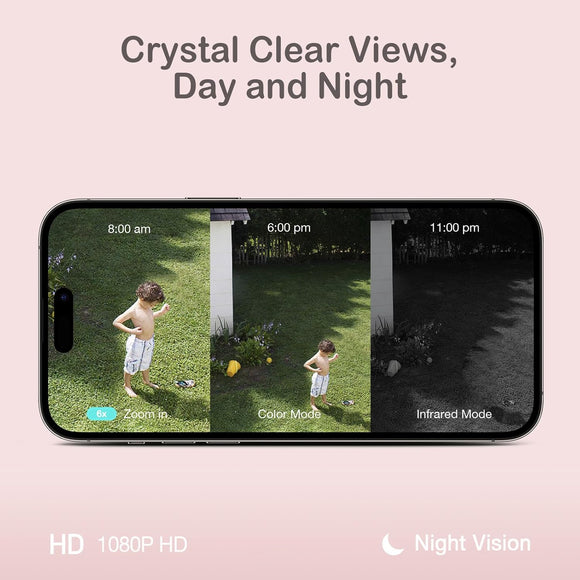 Sense-U 2 Wireless Überwachungskamera Außen & Innen HD Video Nachtsicht Alarm