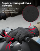 Motorrad Handschuhe Herren PU-Schaum Motorradhandschuhe Touchscreen Anti-Rutsch-5