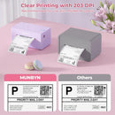 MUNBYN Etikettendrucker Bluetooth Label Printer 4x6 Thermodrucker ITPP130B Lila-2