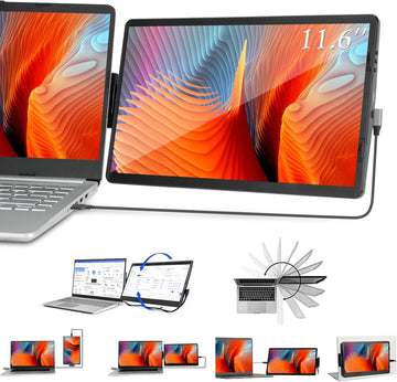 Tragbarer Monitor für Laptop 11,6 Zoll Rotierend Display Bildschirm für Laptop