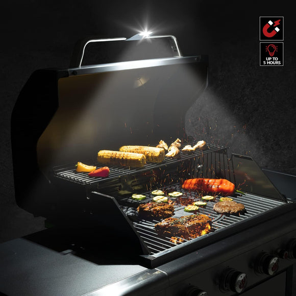 LANDMANN LED Grilllampe Grill Beleuchtung magnetisch BBQ Licht mit Timer