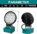 Akku Strahler LED Arbeitsleuchte 18V Kabellos Flutlicht kompatibel mit Makita-7