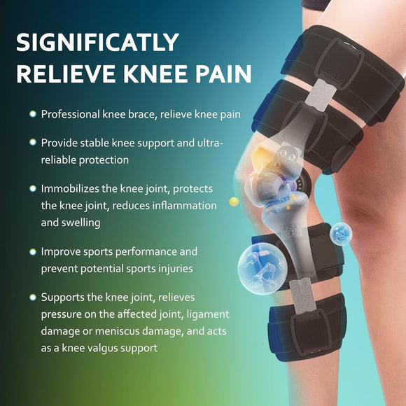 Kniebandage Knieorthese Scharniergelenk Sport Kniestütze Schoner Verstellbar
