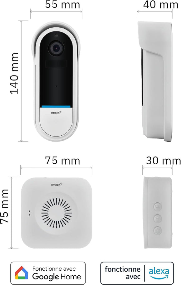 OMAJIN Intelligente kabellose Video-Gegensprechanlage