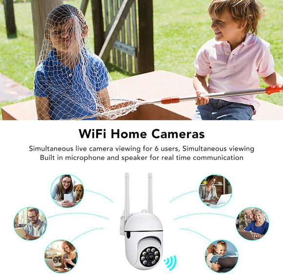 Überwachungskamera 1080P High-Definition Wasserdicht WiFi 4G Nachtsicht APP