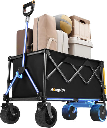 BougeRV Elektrischer Bollerwagen mit 250W-Doppelmotor 133Wh 250L Kapazität