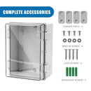 Wasserdichte Anschlussdose IP65 Aufputz Verteilerkasten ABS Kabelbox mit Schloss-7