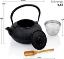 Asia Tee Set 12tlg. Teekanne Tasse Gußeisen-12