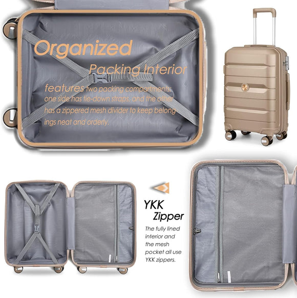 Sea choice Hartschalenkoffer Set 4 Teilig S/M/L/XL Reisekoffer mit TSA Schloss