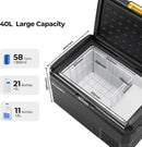 BougeRV CRS Kompressor Kühlbox 40L Griff Tragbar 230V Kühlschrank Auto Camping-5