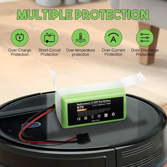 5000mAh Ersatzakku für Eufy RoboVac 14,4V Li-ion Akku