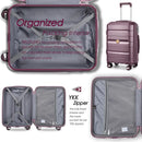 Sea choice Hartschalenkoffer Set 4 Teilig S/M/L/XL Reisekoffer mit TSA Schloss-7