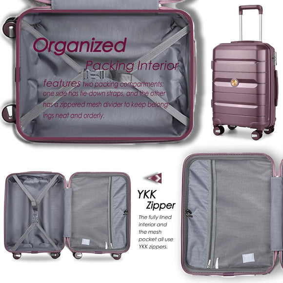 Sea choice Hartschalenkoffer Set 4 Teilig S/M/L/XL Reisekoffer mit TSA Schloss