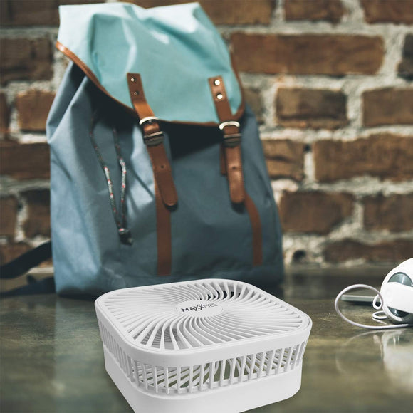 Standventilator Tisch-Ventilator 20cm Teleskop Lüfter Akku Leise Reise Kühler