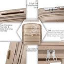 Sea choice Hartschalenkoffer Set 4 Teilig S/M/L/XL Reisekoffer mit TSA Schloss-5