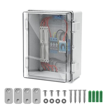 Wasserdichte Anschlussdose IP65 Aufputz Verteilerkasten ABS Kabelbox mit Schloss