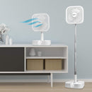 Standventilator Tisch-Ventilator 20cm Teleskop Lüfter Akku Leise Reise Kühler-4
