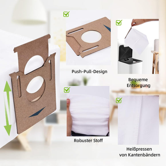 10 Stück Staubsaugerbeutel Ecovacs Deebot N8+, uvm