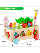 Montessori Lern-Spielzeug Koordination Kinder Baby 8-in-1 Holzspielzeug Bauernhof-6