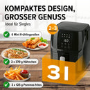 MAXXMEE Heißluft-Fritteuse Digital 3L Heißluftofen, Grill & Fritteuse 1300W-4