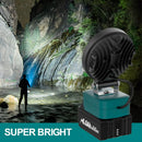 Akku Strahler LED Arbeitsleuchte 18V Kabellos Flutlicht kompatibel mit Makita-6