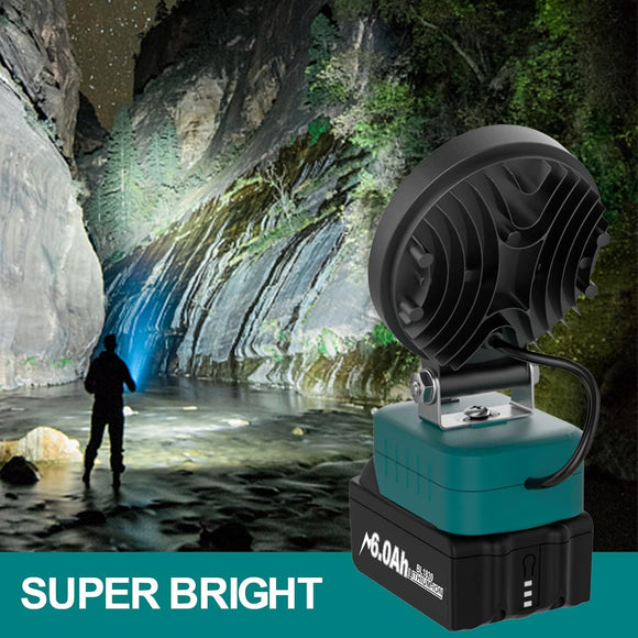 Akku Strahler LED Arbeitsleuchte 18V Kabellos Flutlicht kompatibel mit Makita