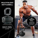 FitEngine Multifunktionshantel Set Hantelscheibe Gewichte von 3-24kg Verstellbar-3
