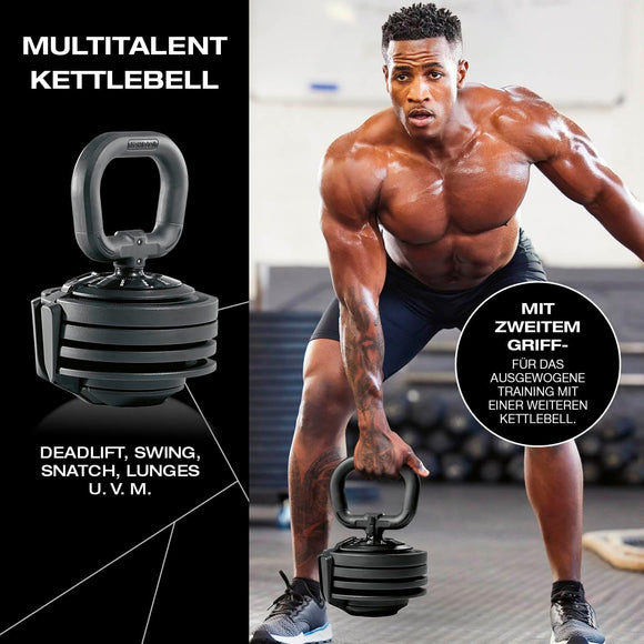 FitEngine Multifunktionshantel Set Hantelscheibe Gewichte von 3-24kg Verstellbar