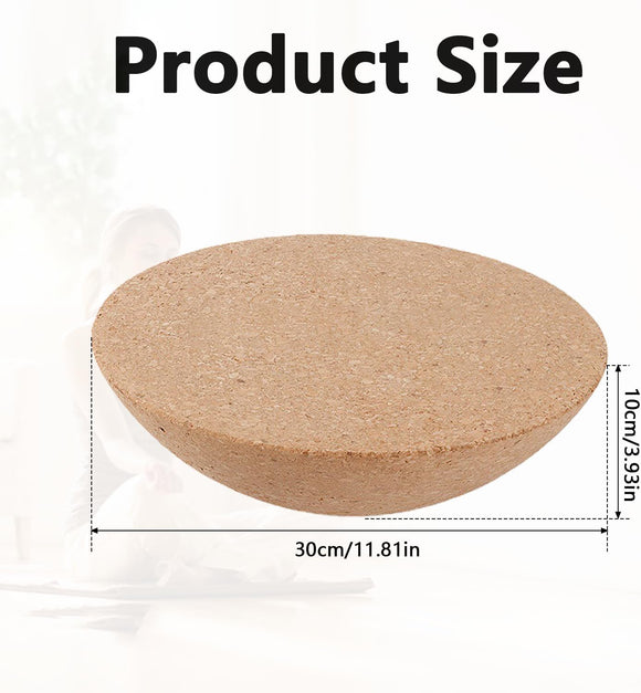 Kork Halbkugel Balance Board Ø30 cm aus Naturkork Sport Fitness Training