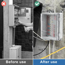 Wasserdichte Anschlussdose IP65 Aufputz Verteilerkasten ABS Kabelbox mit Schloss-3