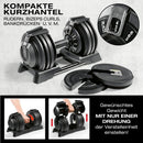 FitEngine Multifunktionshantel Set Hantelscheibe Gewichte von 3-24kg Verstellbar-2