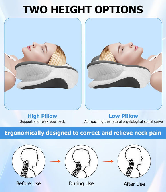 Orthopädisches Kissen Nackenstützkissen Ergonomisch Kopfkissen Memory Foam