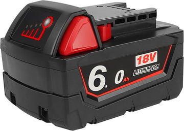 M18 18V 6,0Ah Ersatzakku für Milwaukee 18V Kompatibel mit Milwaukee Werkzeug
