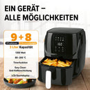MAXXMEE Heißluft-Fritteuse Digital 3L Heißluftofen, Grill & Fritteuse 1300W-2