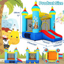 Hüpfburg Springburg für Kinder mit Rutsche 270 x 200 cm mit Gebläse Party Feier-3