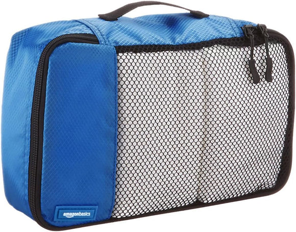 Amazon Basics 4 Stück Kleine Reisetaschen Outdoor Sport Reißverschluss Blau