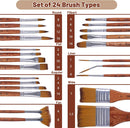 Pinselset 29 Teile Malen Acrylfarben Künstlerpinsel Körperbemalung Acryl Aquarell-3