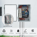 Wasserdichte Anschlussdose IP65 Aufputz Verteilerkasten ABS Kabelbox mit Schloss-5