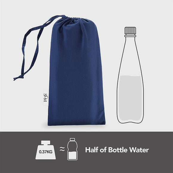 Schlafsack Mikrofaser mit Reißverschluss Leicht & Dünn Atmungsaktiv 230 x 105 cm